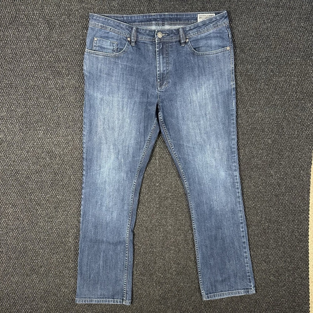 Buffalo David Bitton Driven-X Jeans Mens 36x32 Straight Stretch Medium Denim